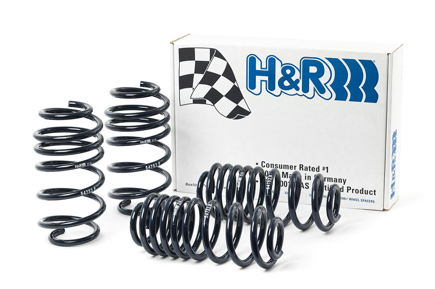 H&R Sport Front and Rear 1.2" Drop Lowering Coil Springs Fits 18-21 VW Tiguan